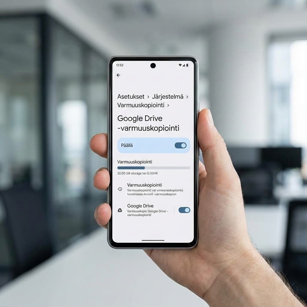 Varmuuskopioi Android-puhelin