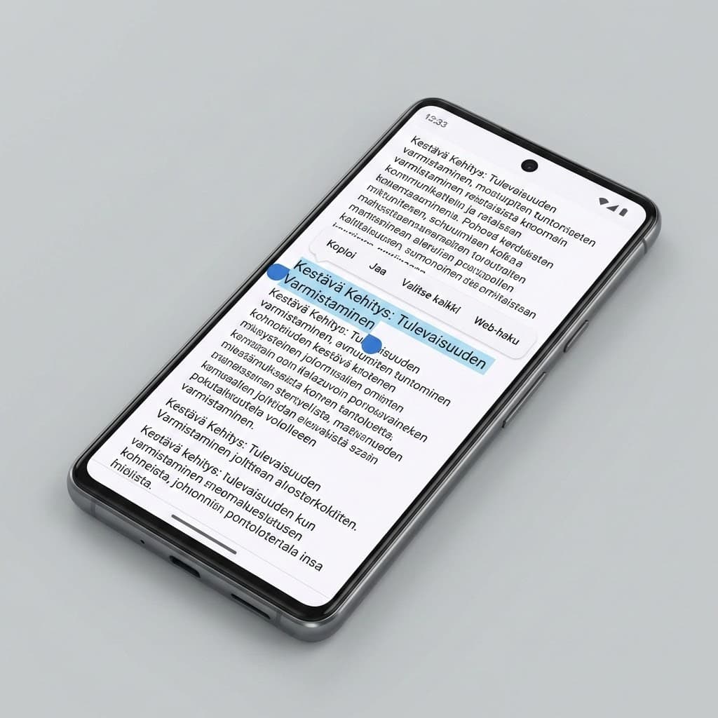 At merkki (@) Androidilla