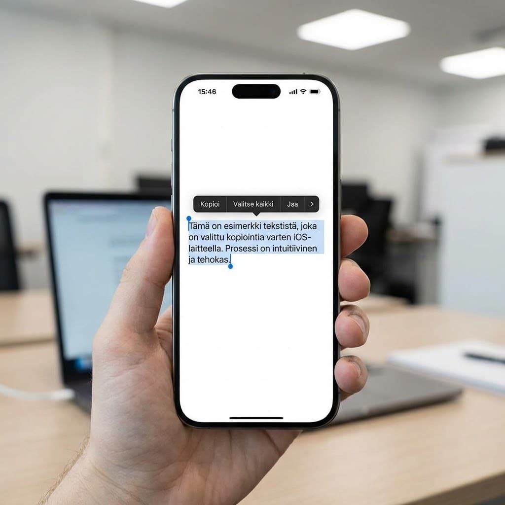 At merkki (@) iPhonella