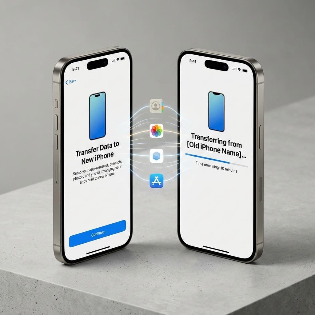 Tietojen siirto vanhasta iPhonesta uuteen