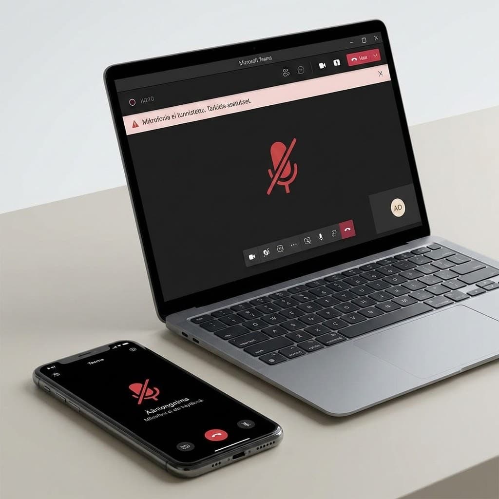 Mikrofoni ei toimi Teamsissa