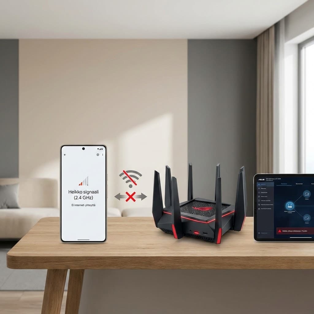 WLAN-yhteys pätkii kotona