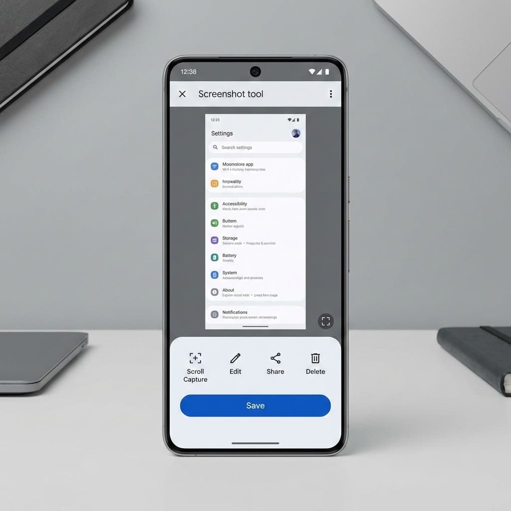Käytä kuvankaappaus-työkalua Androidilla