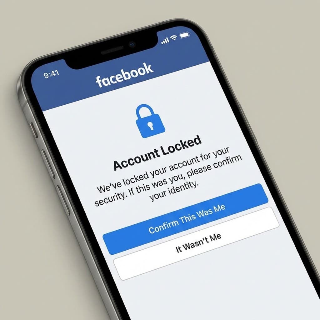 Tarkista onko Facebook-tili lukittu
