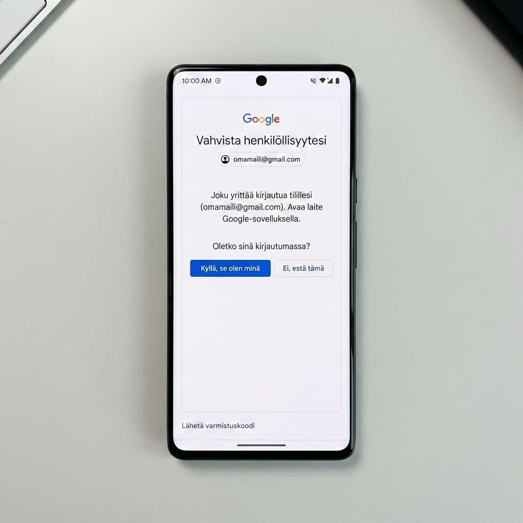 Vahvista henkilöllisyytesi Gmailissa