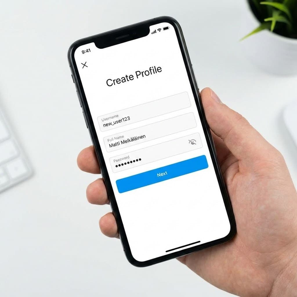 Täydennä Instagram-profiili
