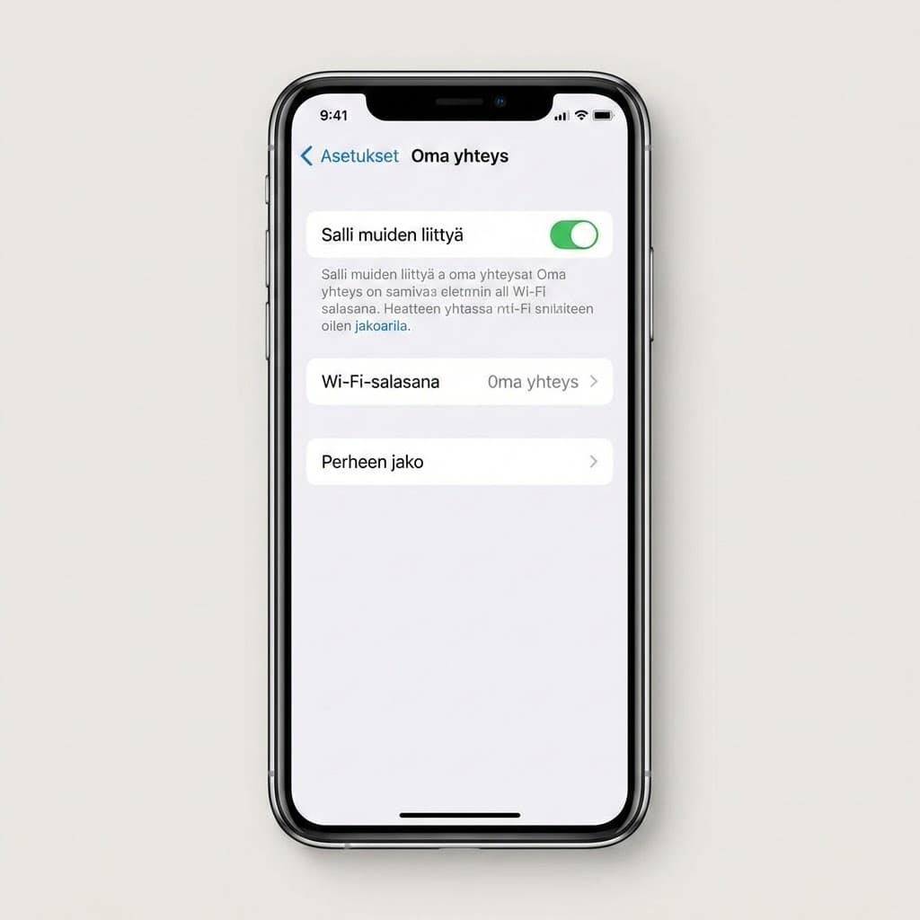 Ota hotspot käyttöön iPhonella