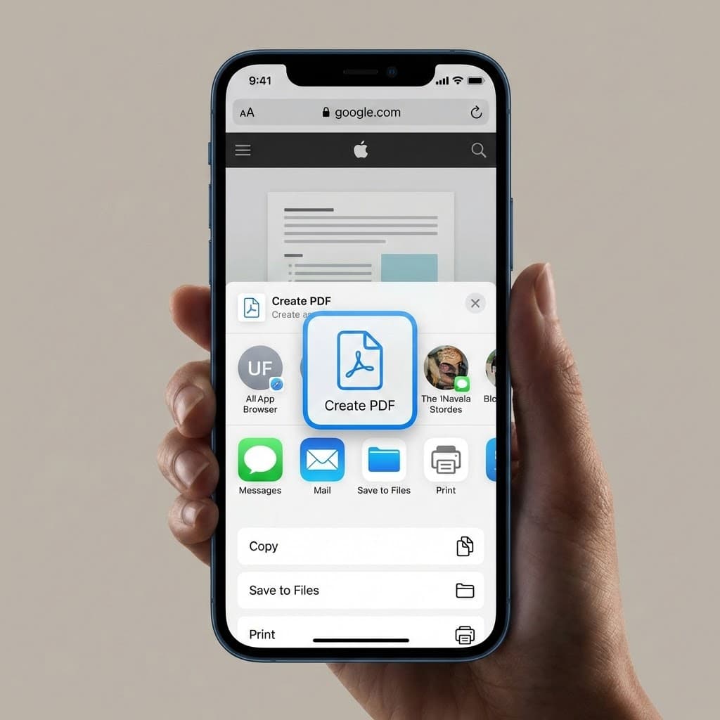 Luo PDF Safari-selaimesta