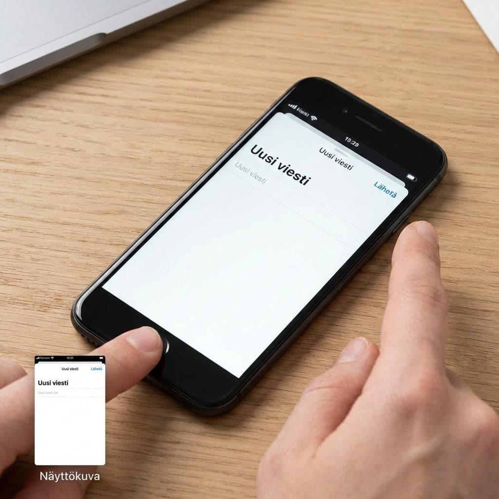 Ota kuvankaappaus Home-näppäimellä iPhonella
