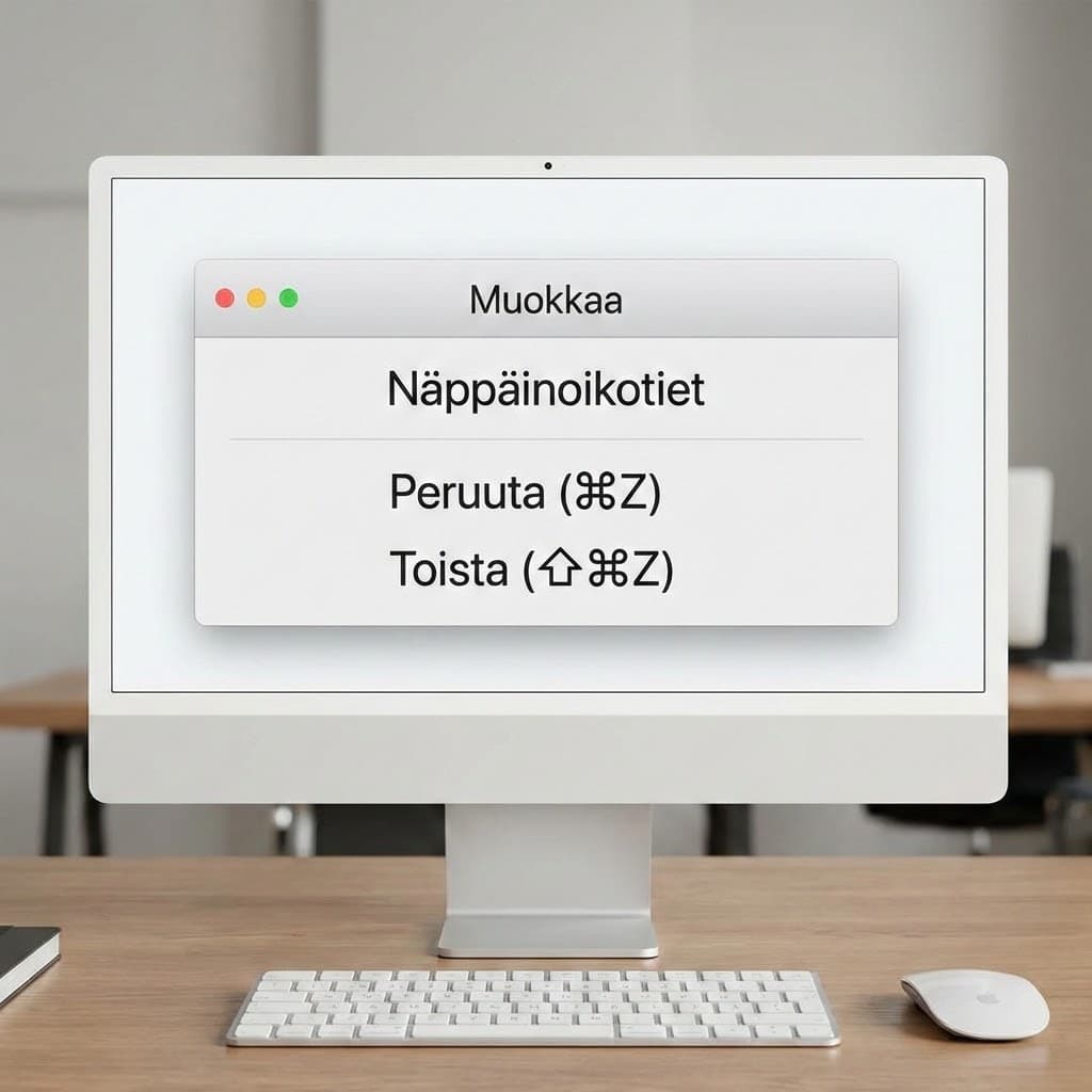 Peruuta ja tee uudelleen Macilla