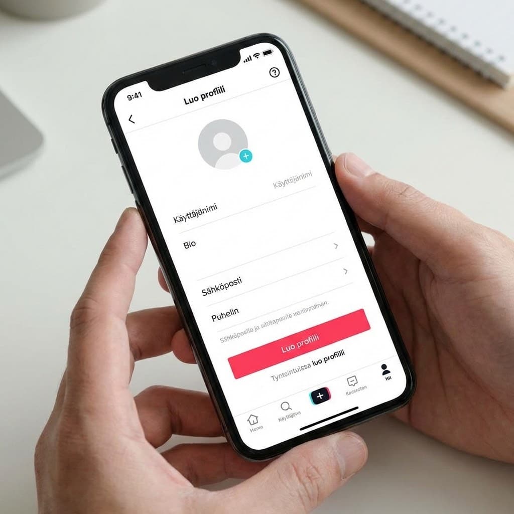 Täydennä TikTok-profiili
