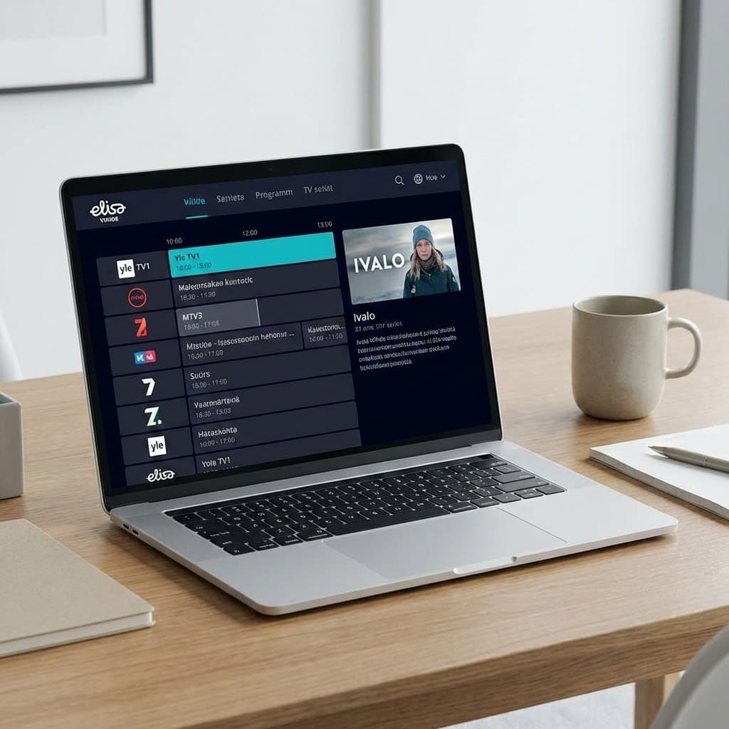 Operaattorin TV-palvelu tietokoneella