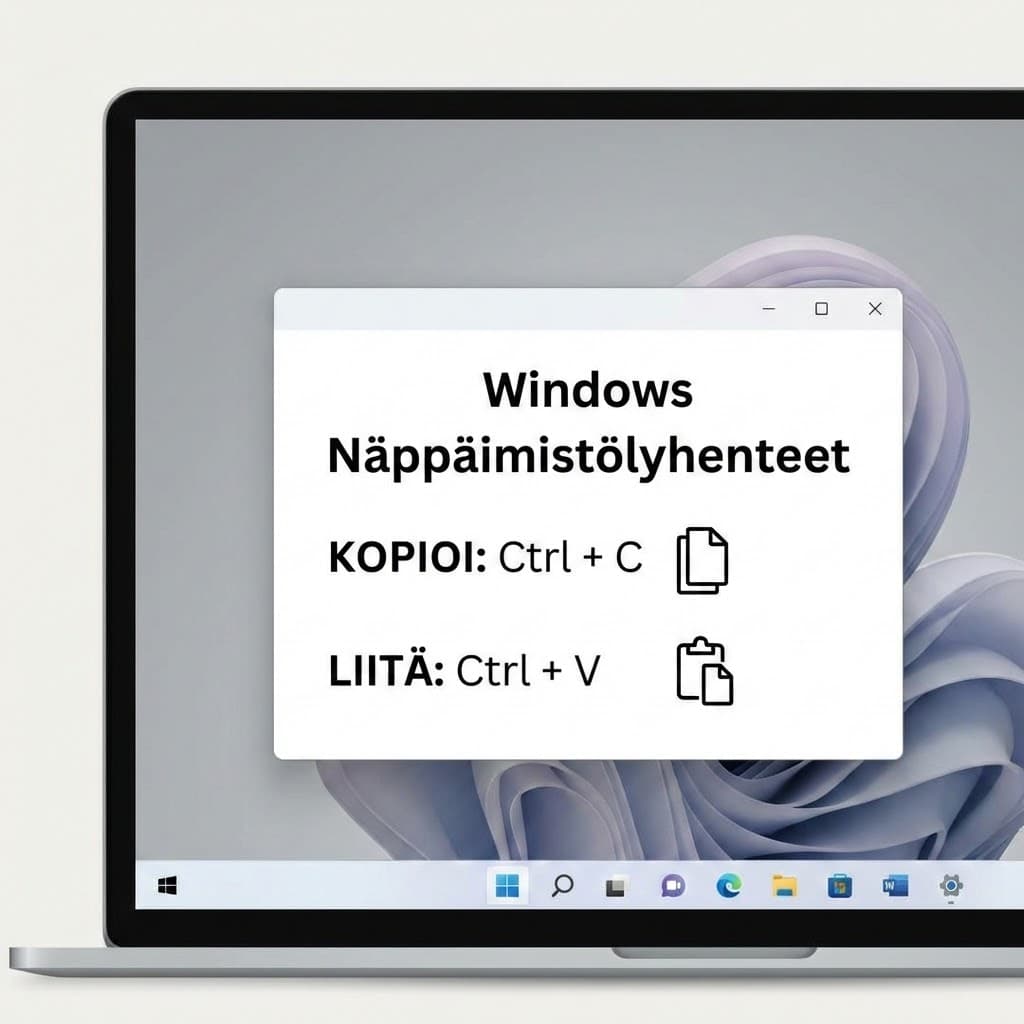 Kopioi ja liitä Windowsilla