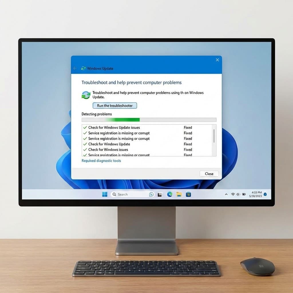 Vianetsintä Windows 11 päivityksessä