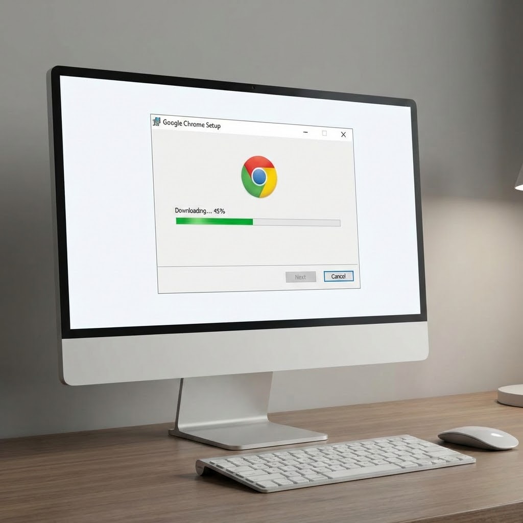 Google Chrome asennus tietokoneelle