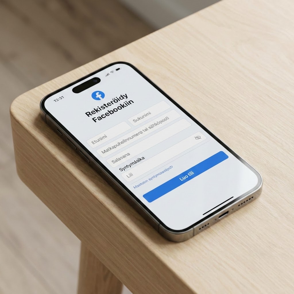 Facebook tilin luonti