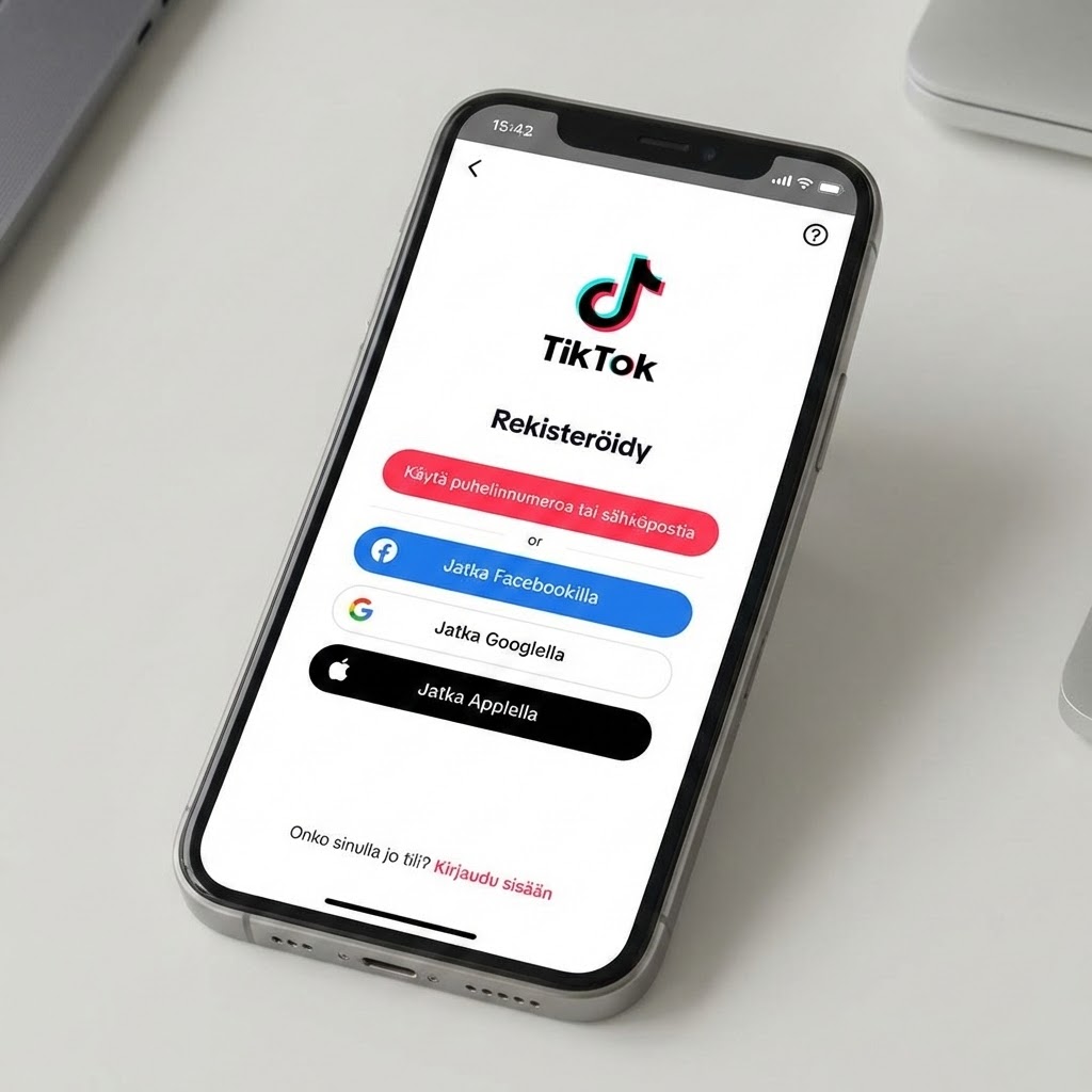 TikTok-tilin luominen