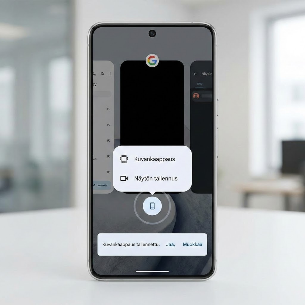 Ota kuvankaappaus Home-näppäimellä Androidilla