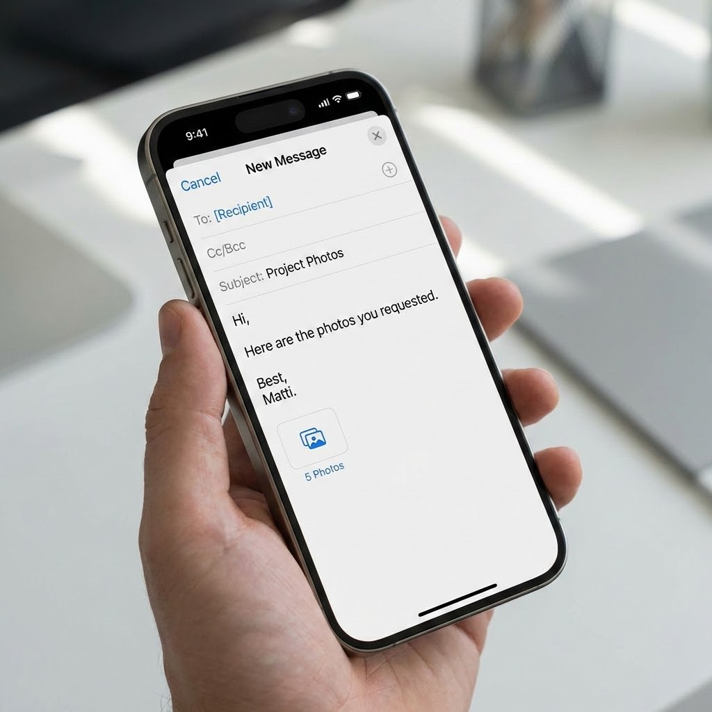 Siirrä kuvia sähköpostilla