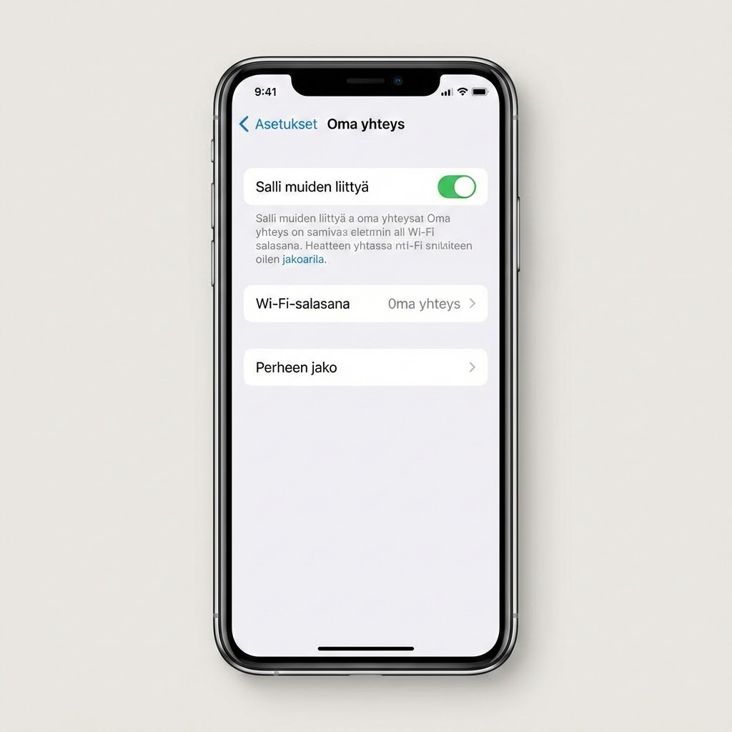 Ota hotspot käyttöön iPhonella