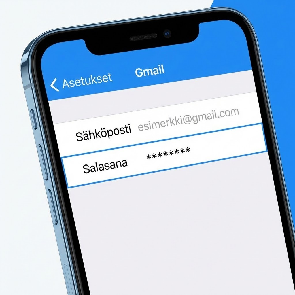 Lisää Gmail Sähköposti-sovellukseen