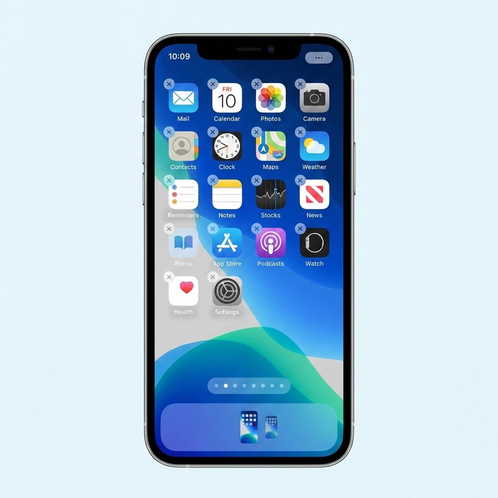 Järjestä aloitusnäytön sivut