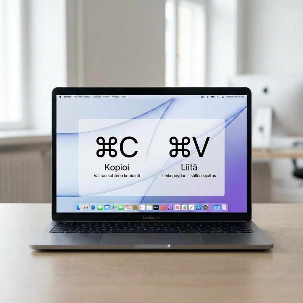 Kopioi ja liitä Macilla