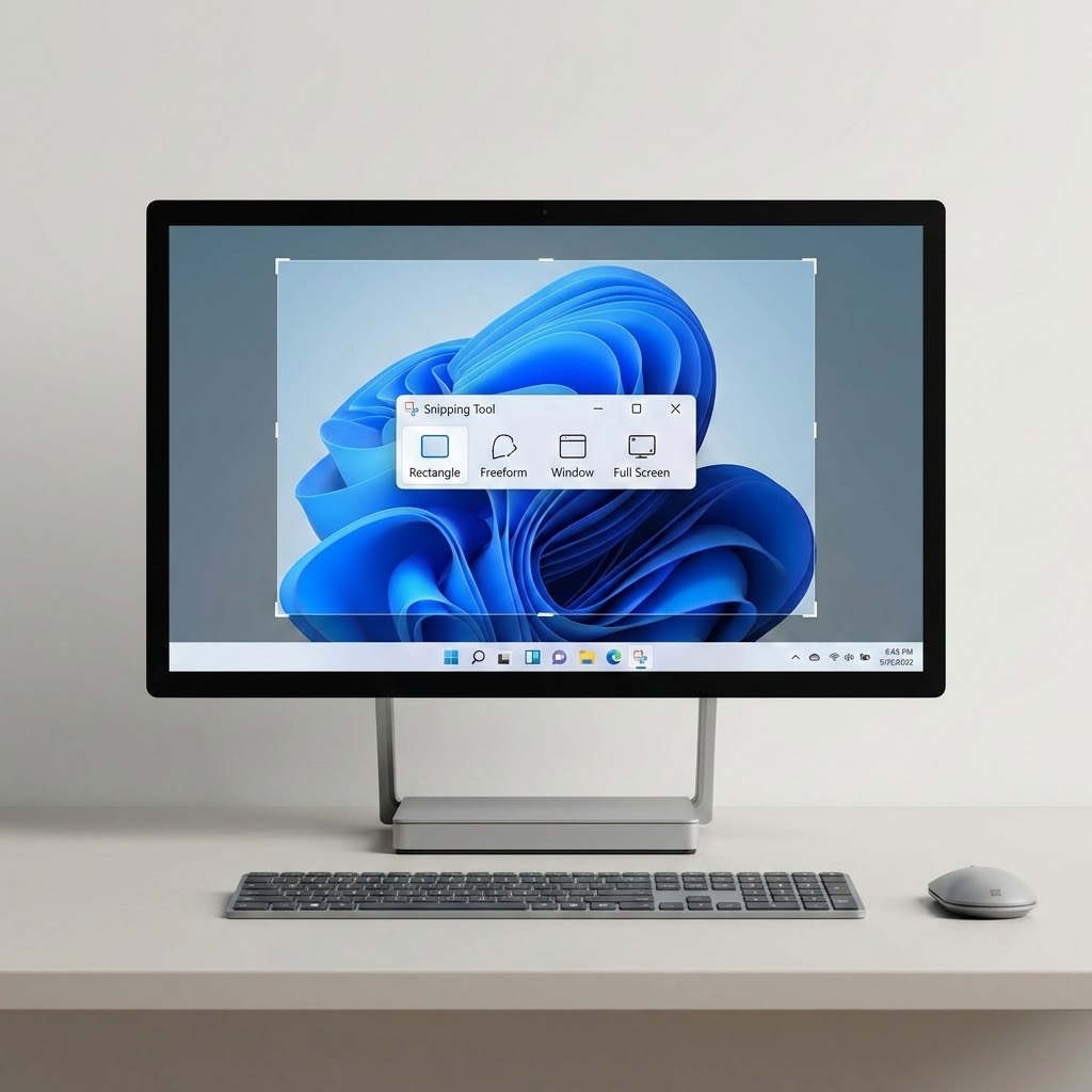 Kuvakaappaus koko näytöstä Windowsissa