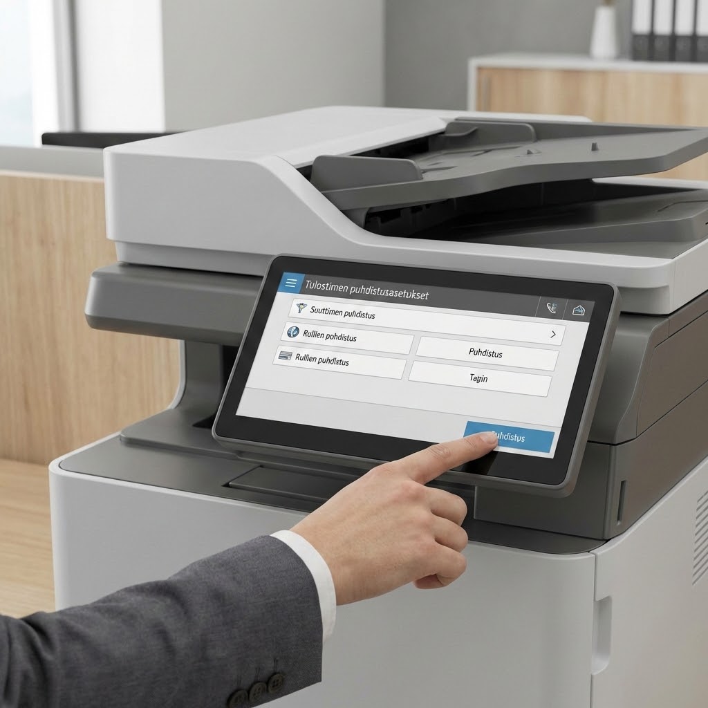 Puhdista tulostuspäät