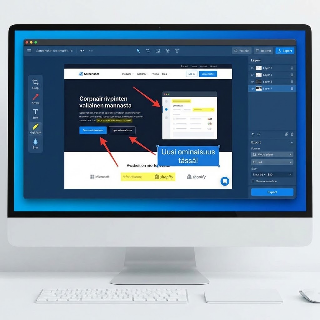 Käytä kuvankaappaus-työkalua