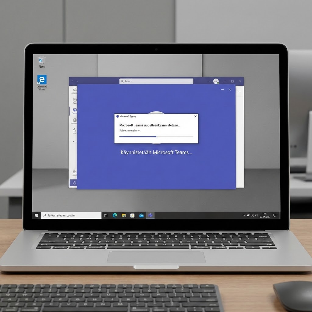 Käynnistä Teams uudelleen